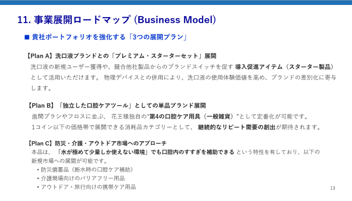 事業展開ロードマップ 